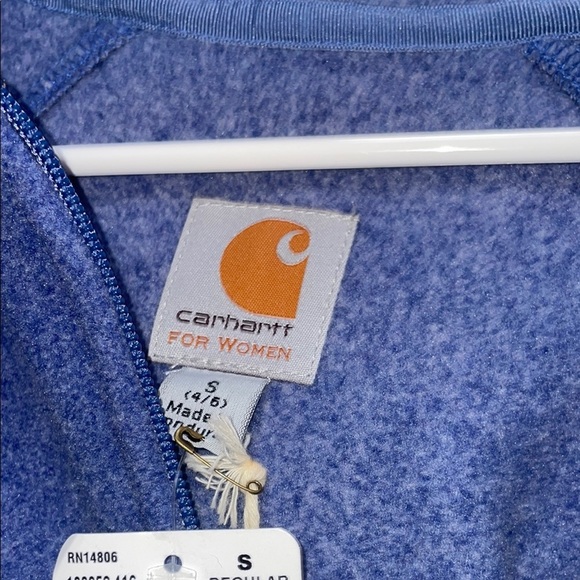 Carhartt Women’s Blue Hoodie-Small - Picture 2 of 6
